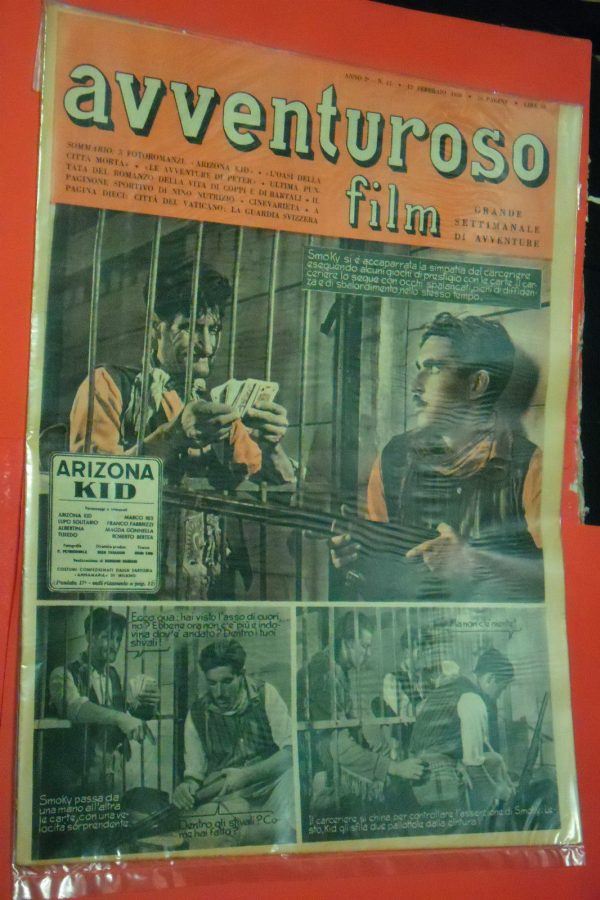 AVVENTUROSO FILM magazine side cover Issue 17 12 February 1950