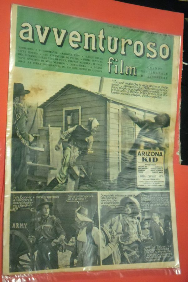 AVVENTUROSO FILM magazine side cover Issue 18 19 February 1950