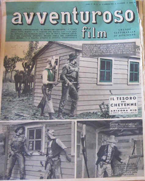 AVVENTUROSO FILM magazine side cover Issue 27 23 April 1950