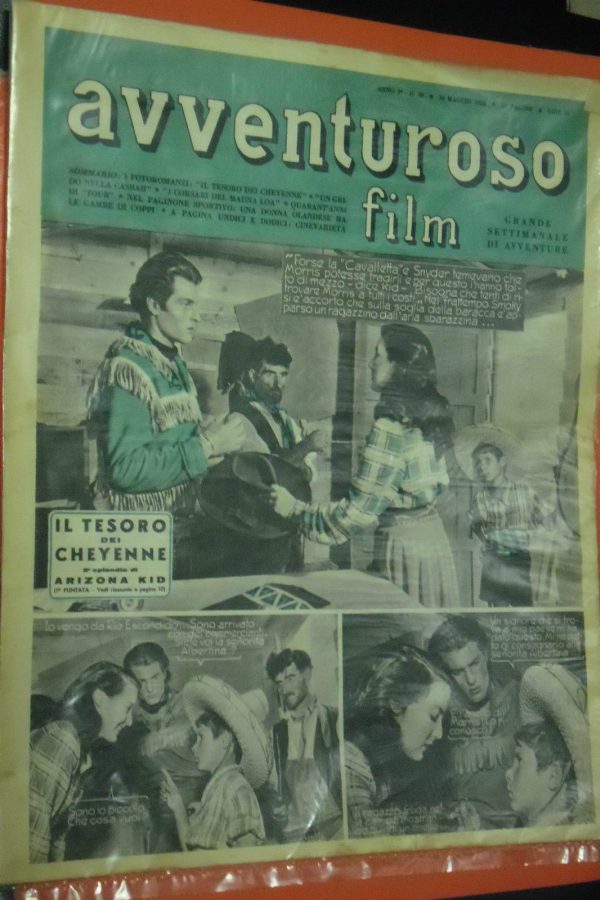 AVVENTUROSO FILM magazine side cover Issue 30 14 May 1950
