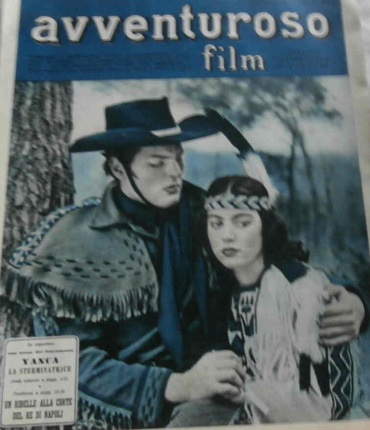 AVVENTUROSO FILM magazine side cover Issue 67 28 January 1951