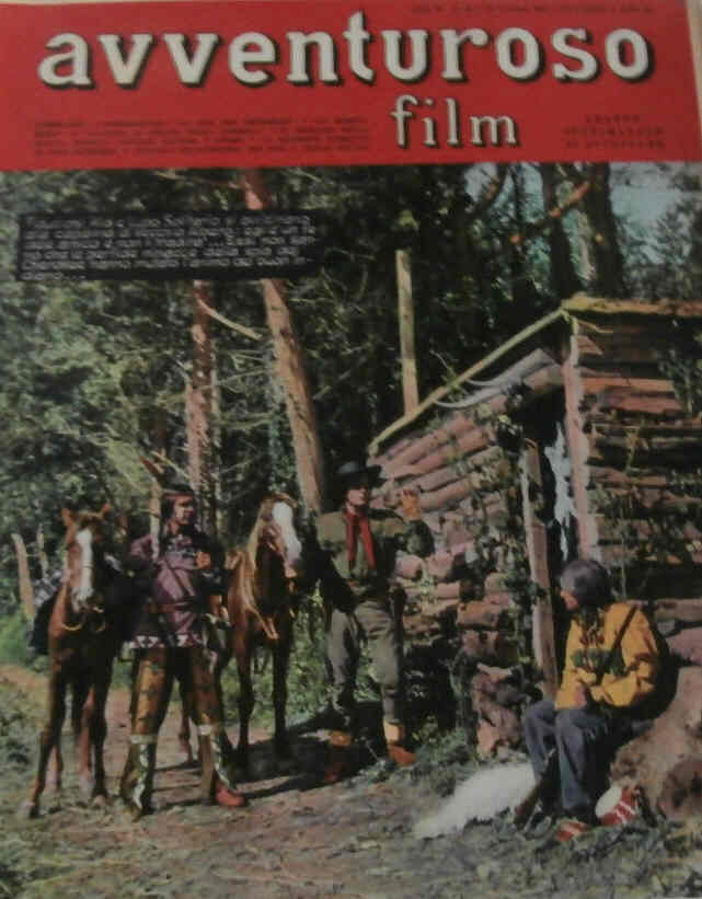 AVVENTUROSO FILM magazine side cover Issue 93 29 July 1951