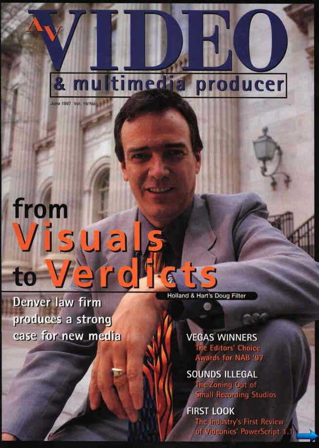 STUDIO MONTHLY/AV VIDEO AND MULTIMEDIA PRODUCER magazine side cover  Vol 19 #6 June 1997
