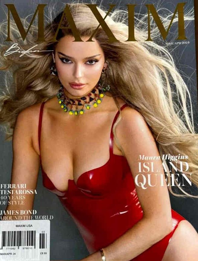 MAXIM magazine side cover  March/April 2024