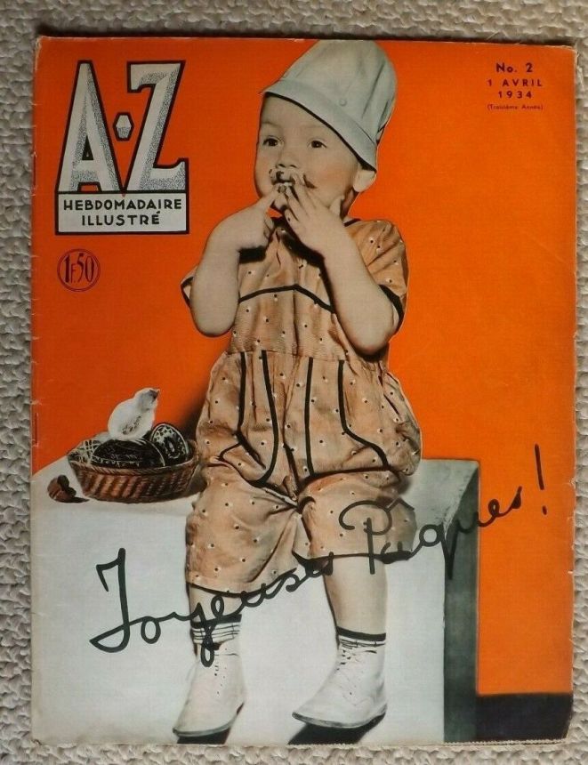 A-Z magazine side cover Issue 2 1 April 1934
