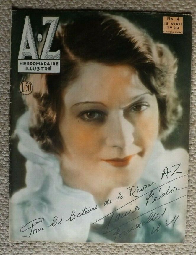 A-Z magazine side cover Issue 4 15 April 1934