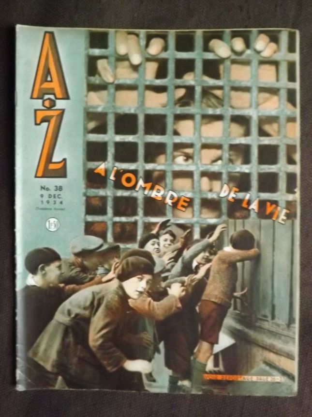 A-Z magazine side cover Issue 38 9 December 1934