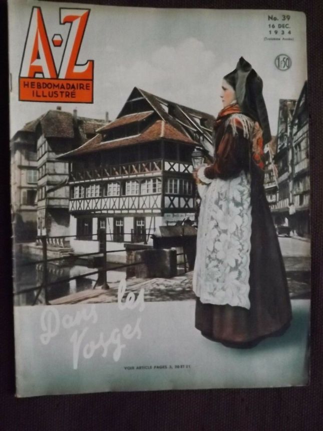 A-Z magazine side cover Issue 39 16 December 1934
