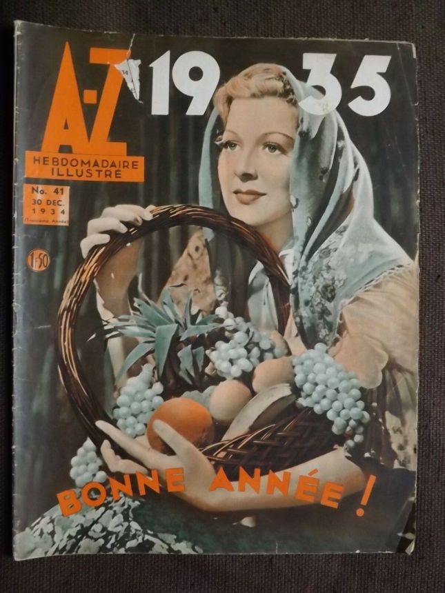 A-Z magazine side cover Issue 41 30 December 1934