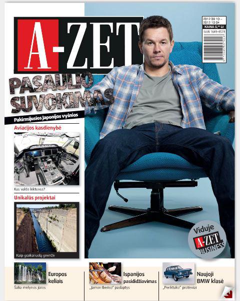 A-ZET magazine side cover  September 2012