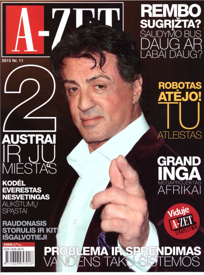 A-ZET magazine side cover  November 2015
