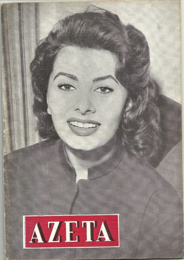 AZETA magazine side cover Issue ?   1954