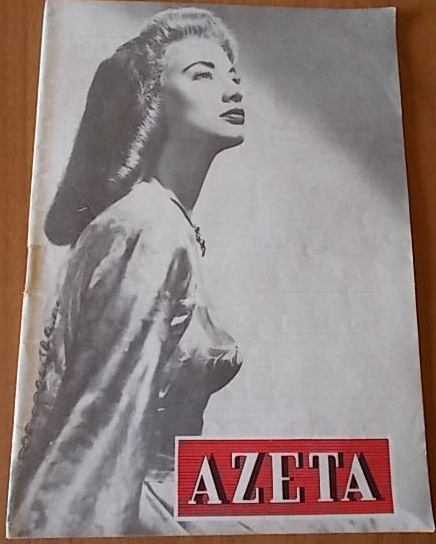AZETA magazine side cover Issue 13  1955