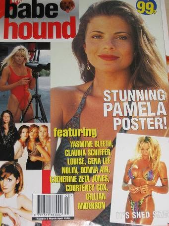 BABE HOUND magazine side cover Issue 2  March/April 1996