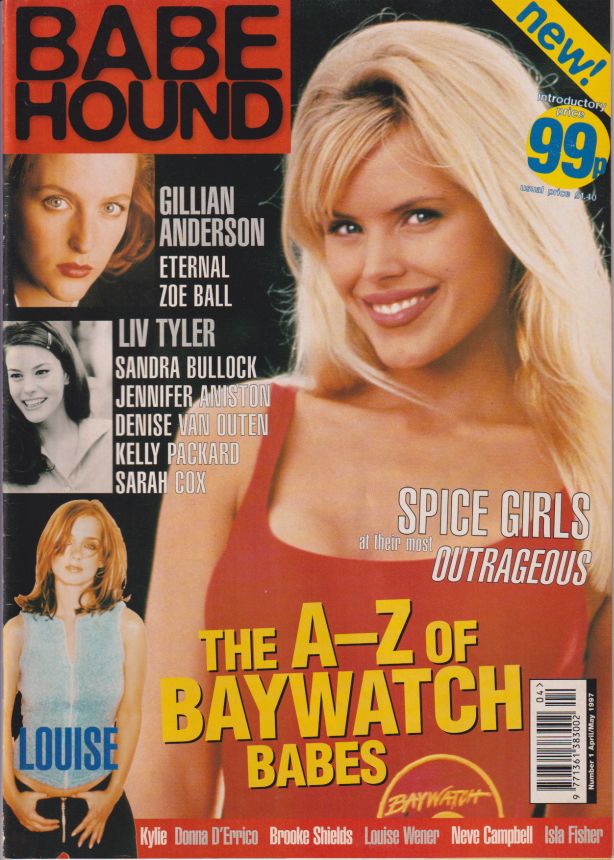 BABE HOUND magazine side cover Issue 1  April/May 1997