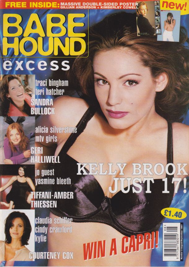 BABE HOUND magazine side cover Issue 3  August/September 1997