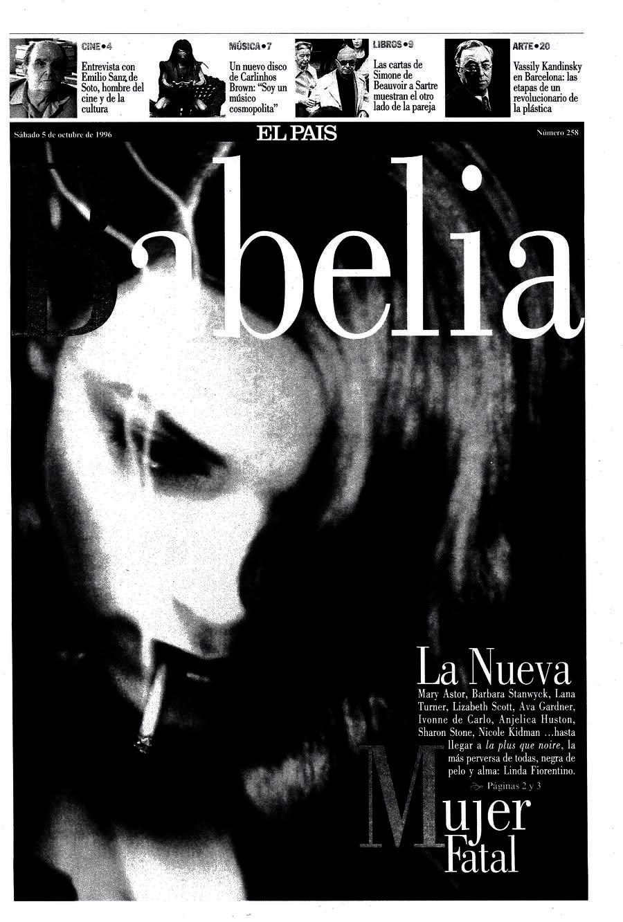 BABELIA magazine side cover Issue 258 5 October 1996