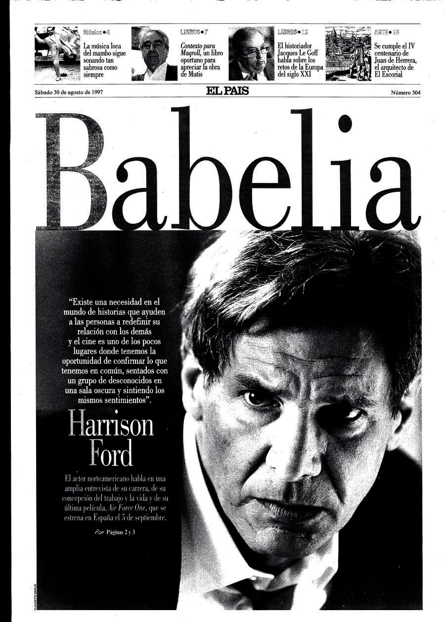 BABELIA magazine side cover Issue 304 30 August 1997