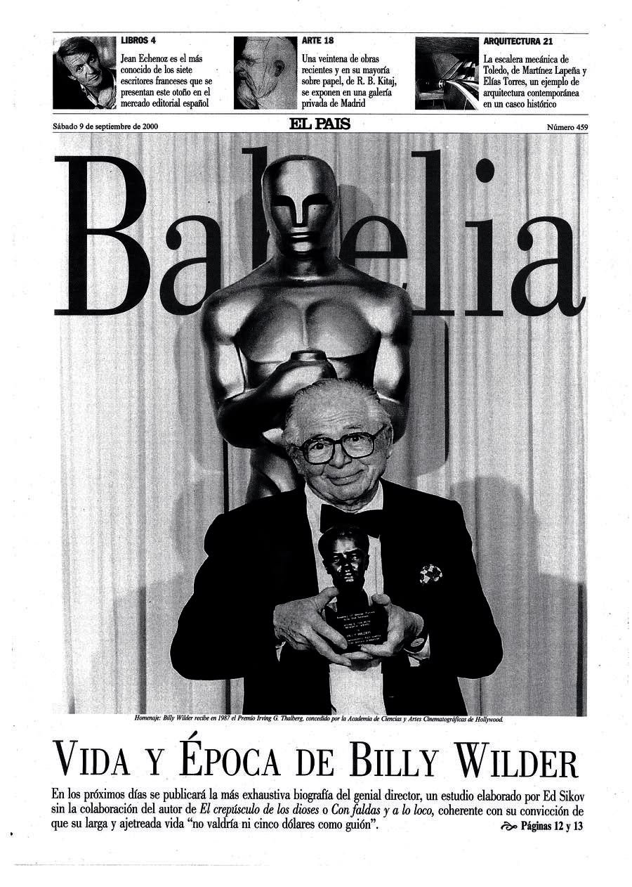 BABELIA magazine side cover Issue 459 9 September 2000