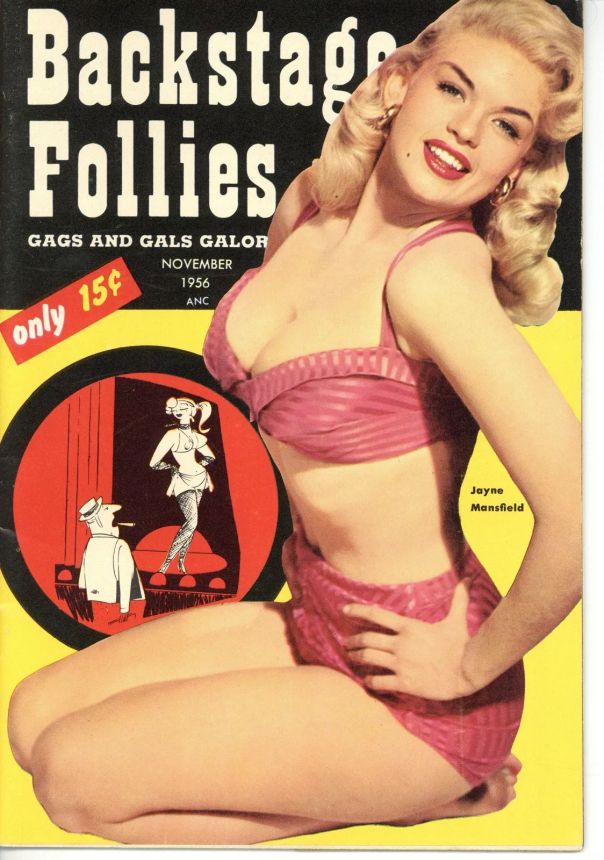 BACKSTAGE FOLLIES magazine side cover Issue 1  November 1956