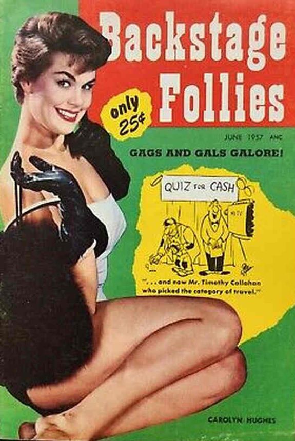 BACKSTAGE FOLLIES magazine side cover  June 1957