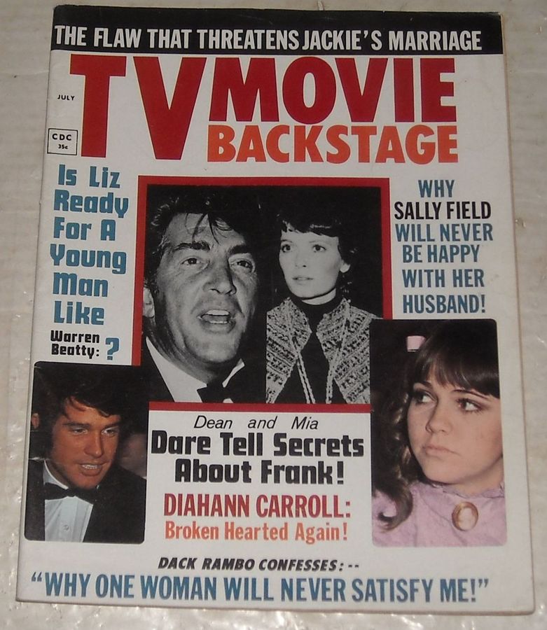 TV MOVIE BACKSTAGE magazine side cover Issue 1 July 1969