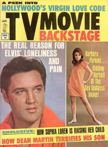 TV MOVIE BACKSTAGE magazine side cover January 1970