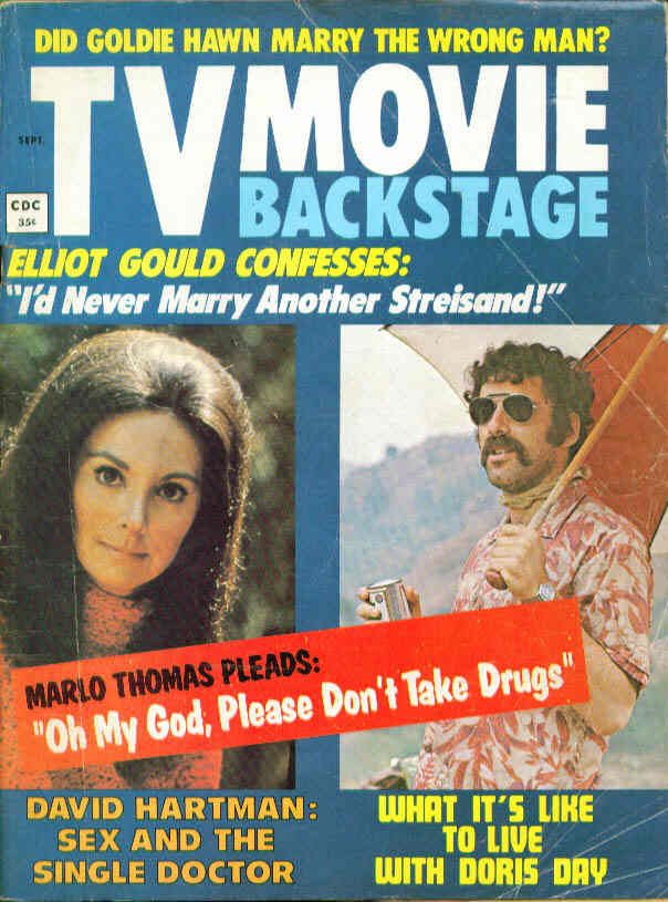 TV MOVIE BACKSTAGE magazine side cover September 1970