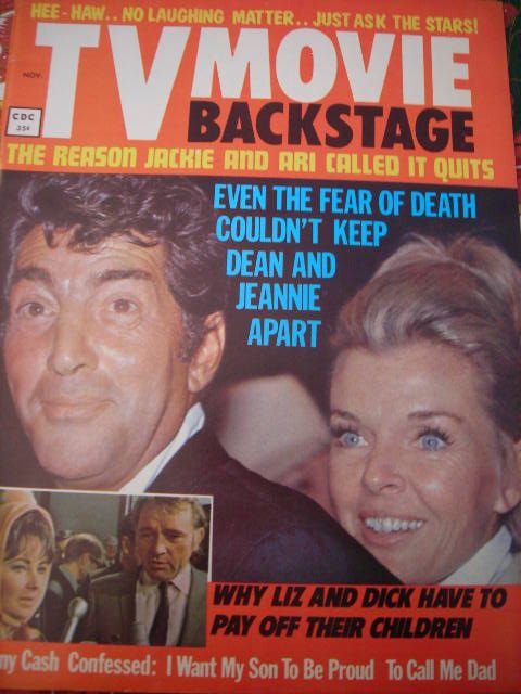 TV MOVIE BACKSTAGE magazine side cover November 1970