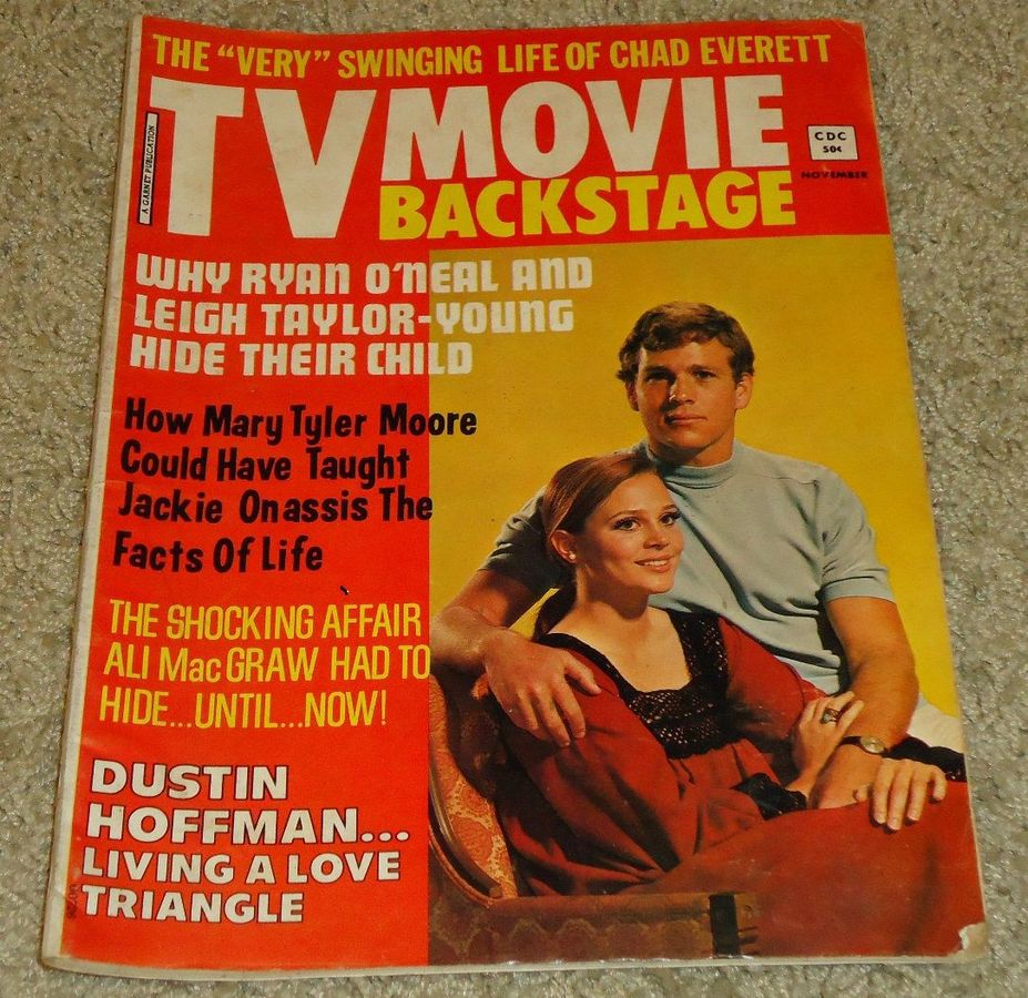 TV MOVIE BACKSTAGE magazine side cover November 1971