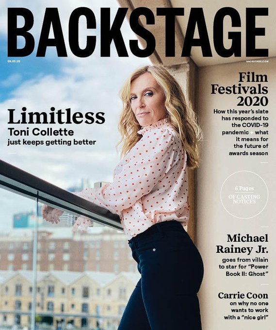 BACKSTAGE (USA) magazine side cover  September 2020