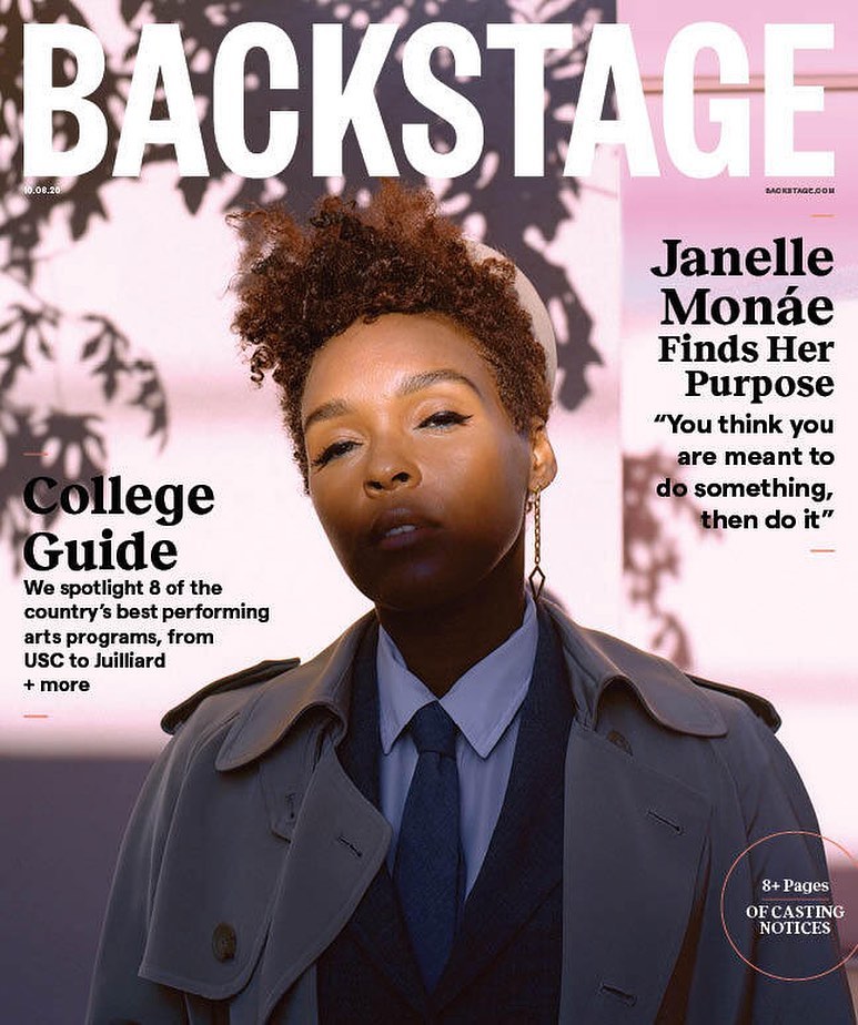 BACKSTAGE (USA) magazine side cover  October 2020