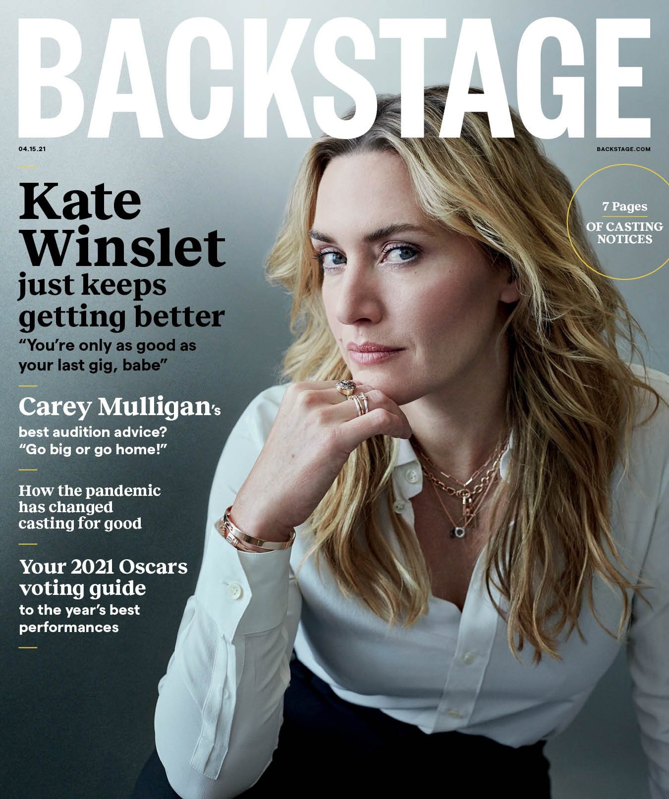BACKSTAGE (USA) magazine side cover 15 April 2021