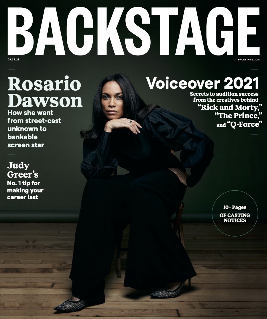 BACKSTAGE (USA) magazine side cover 23 September 2021