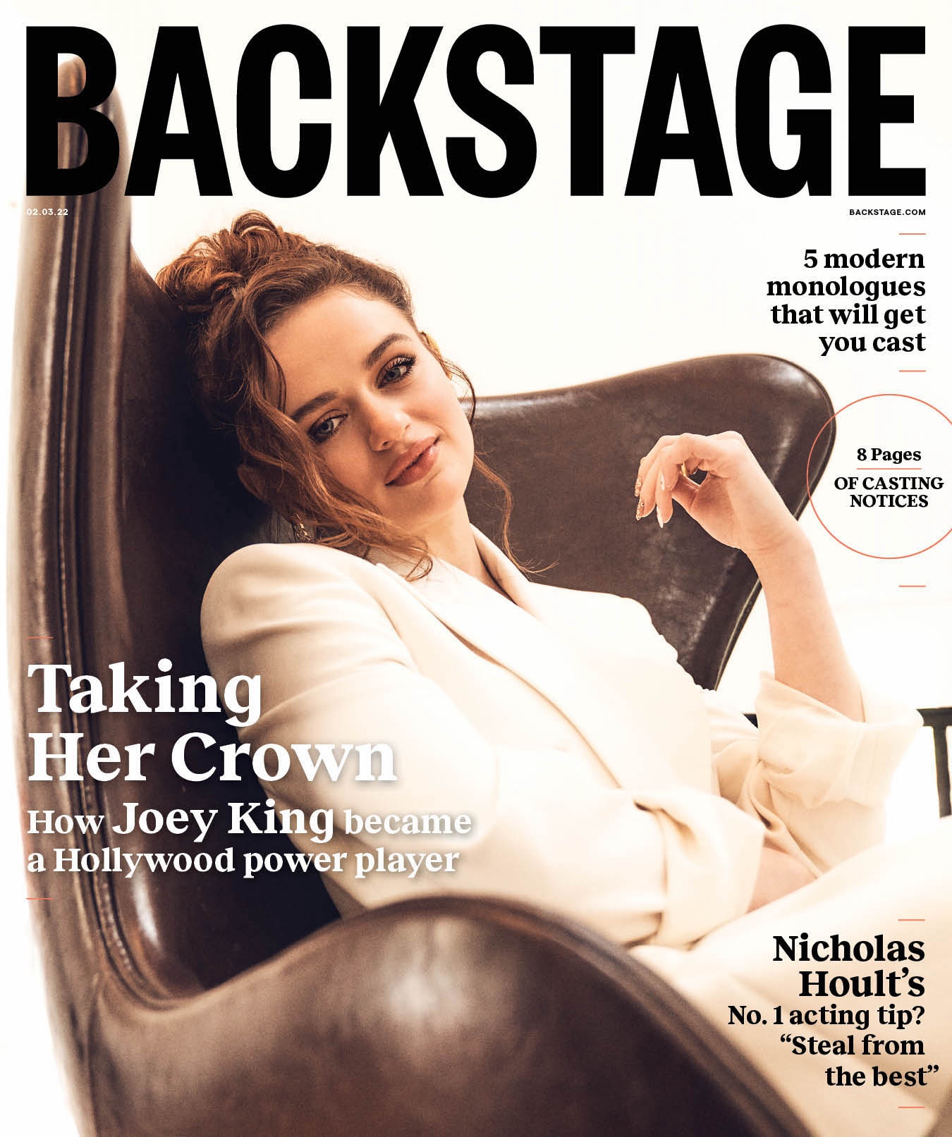 BACKSTAGE (USA) magazine side cover 3 February 2022