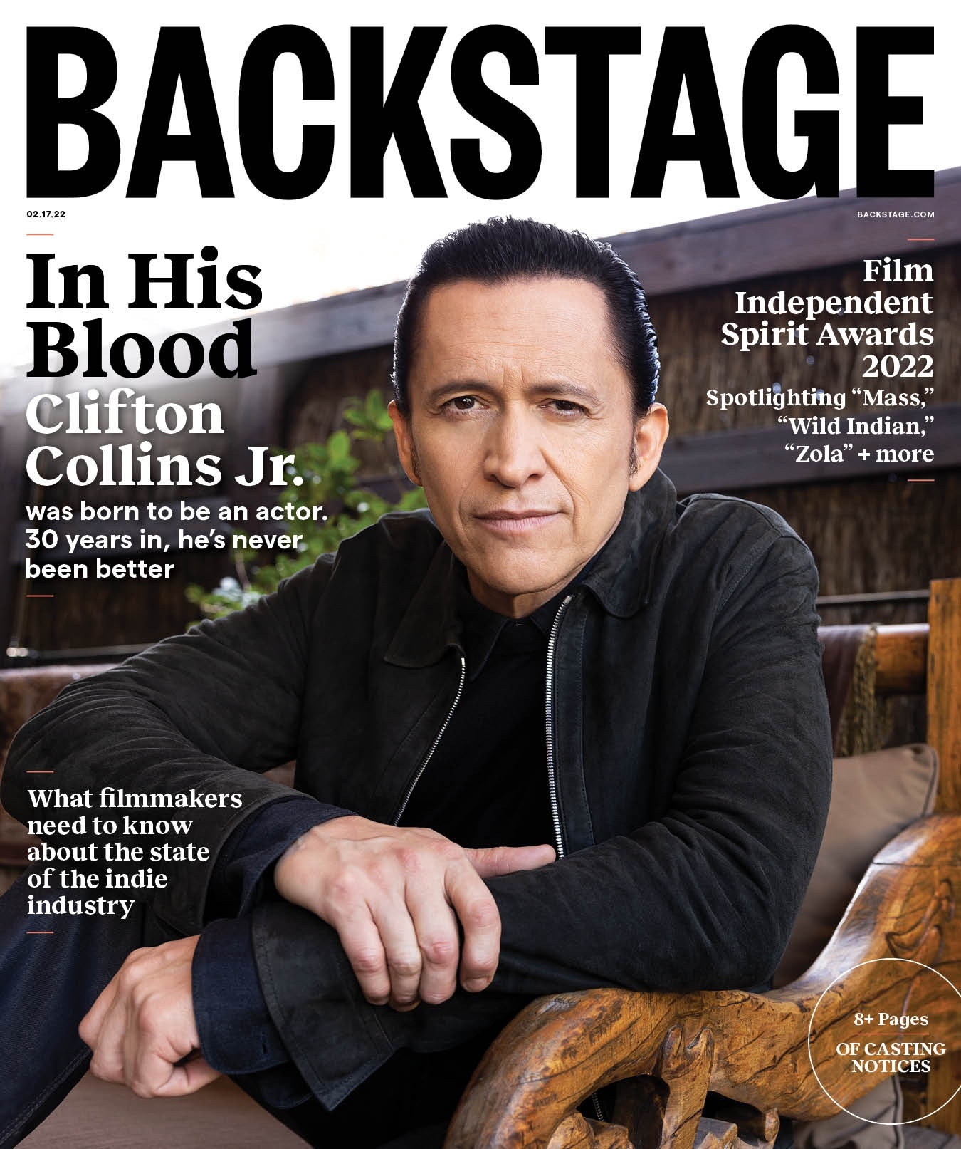 BACKSTAGE (USA) magazine side cover 17 February 2022