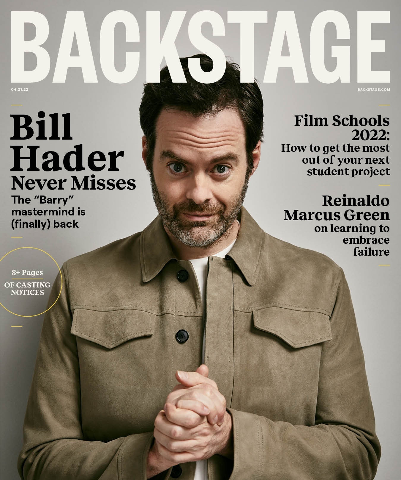 BACKSTAGE (USA) magazine side cover 21 April 2022
