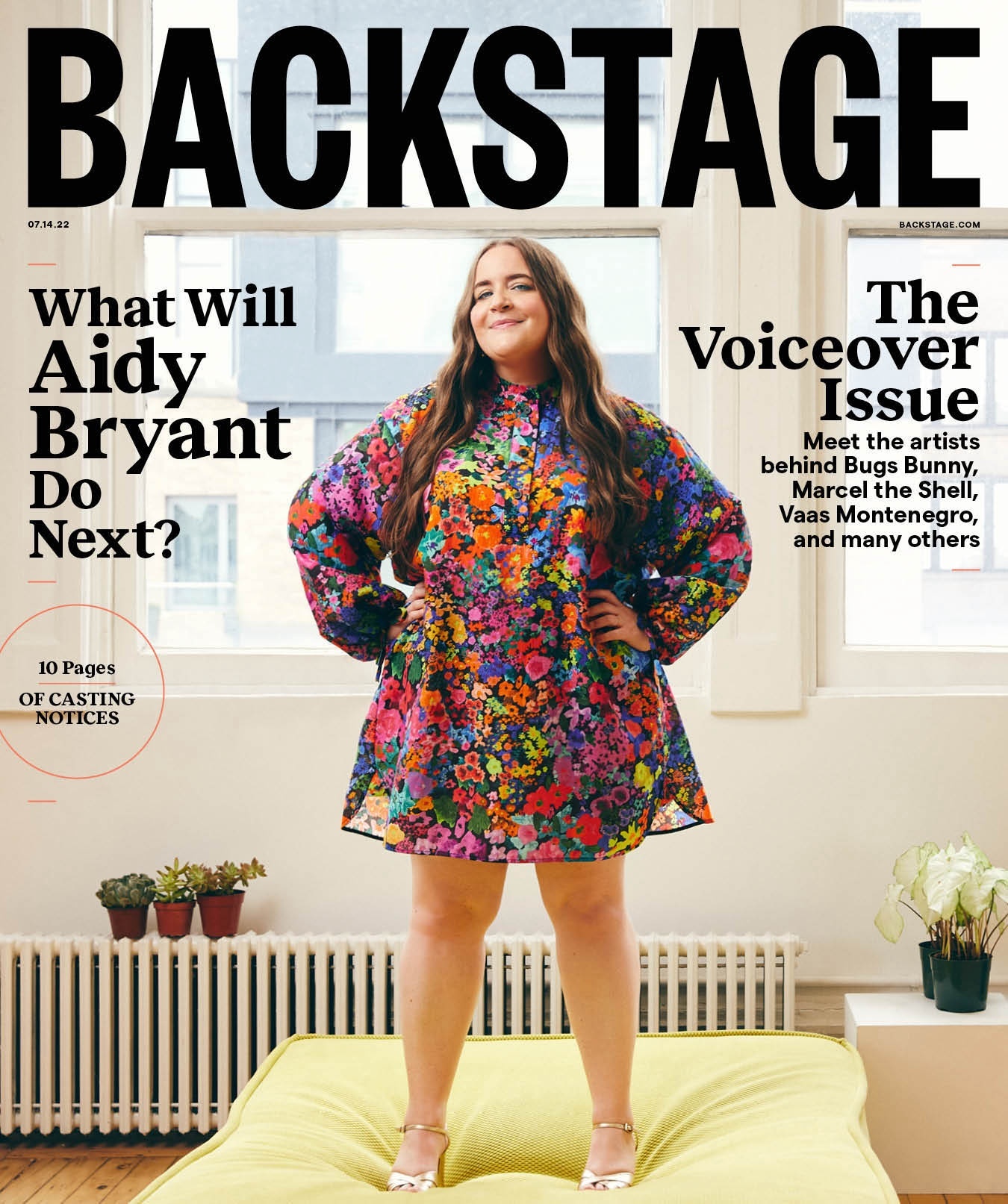 BACKSTAGE (USA) magazine side cover 14 July 2022