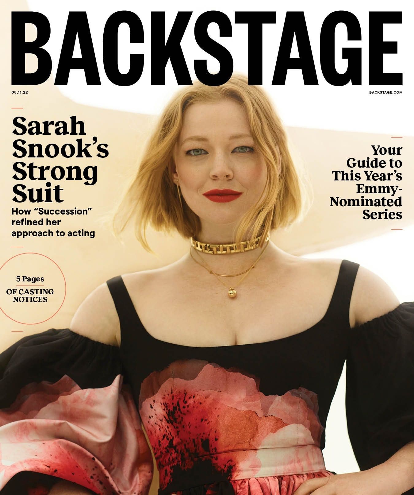 BACKSTAGE (USA) magazine side cover 11 August 2022
