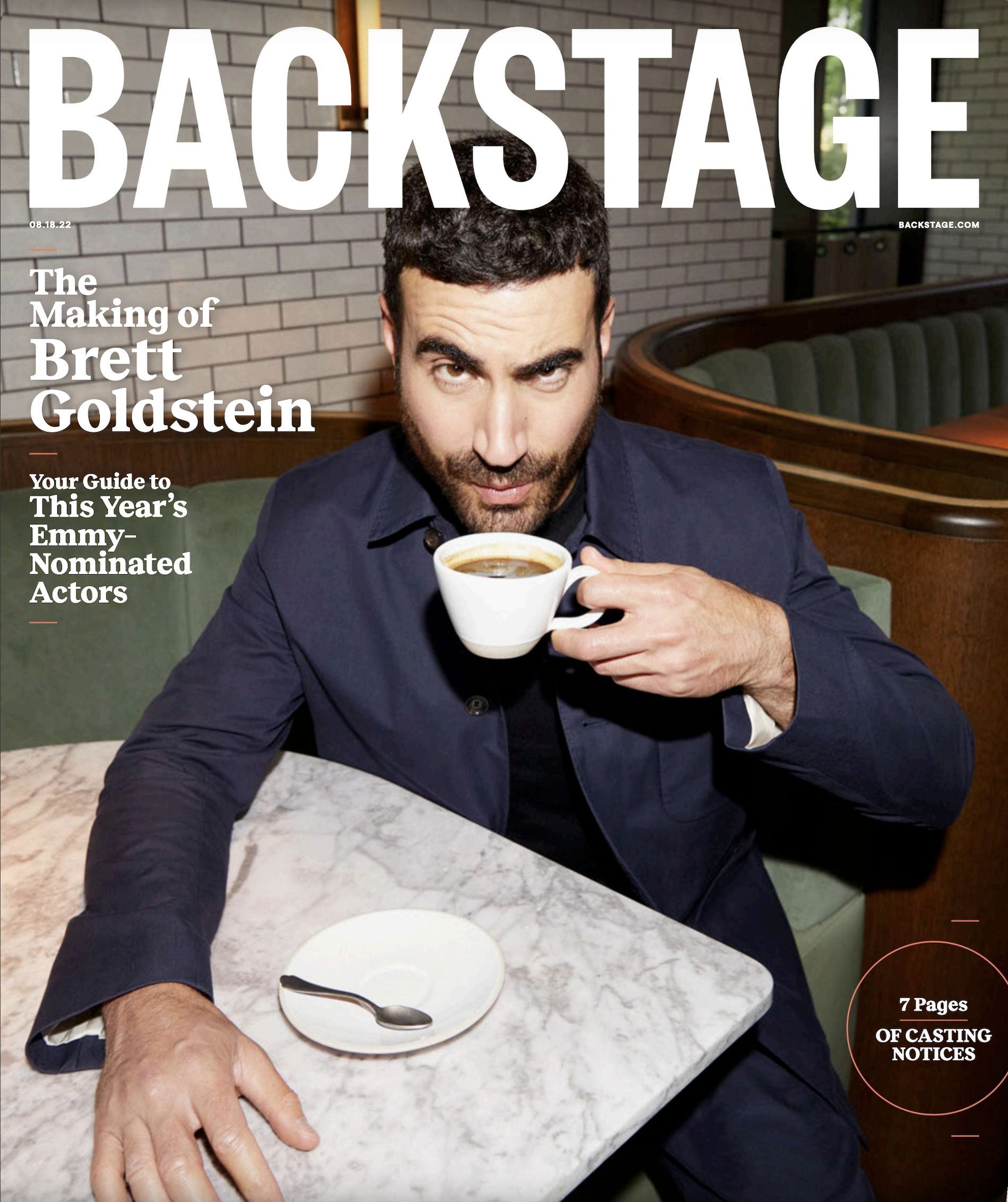 BACKSTAGE (USA) magazine side cover 18 August 2022