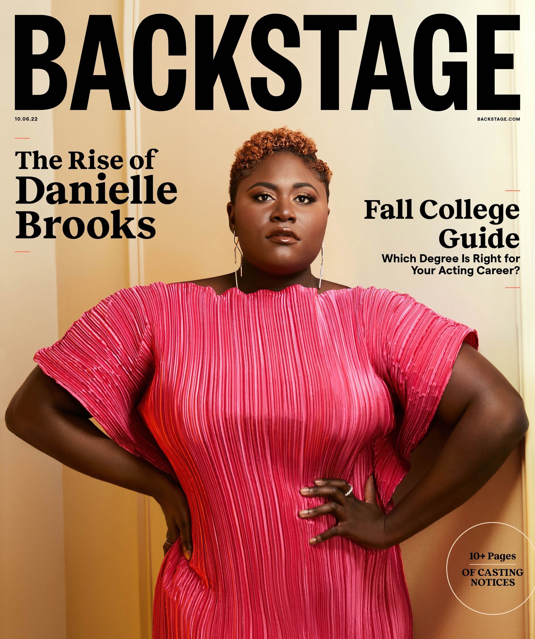 BACKSTAGE (USA) magazine side cover 6 October 2022