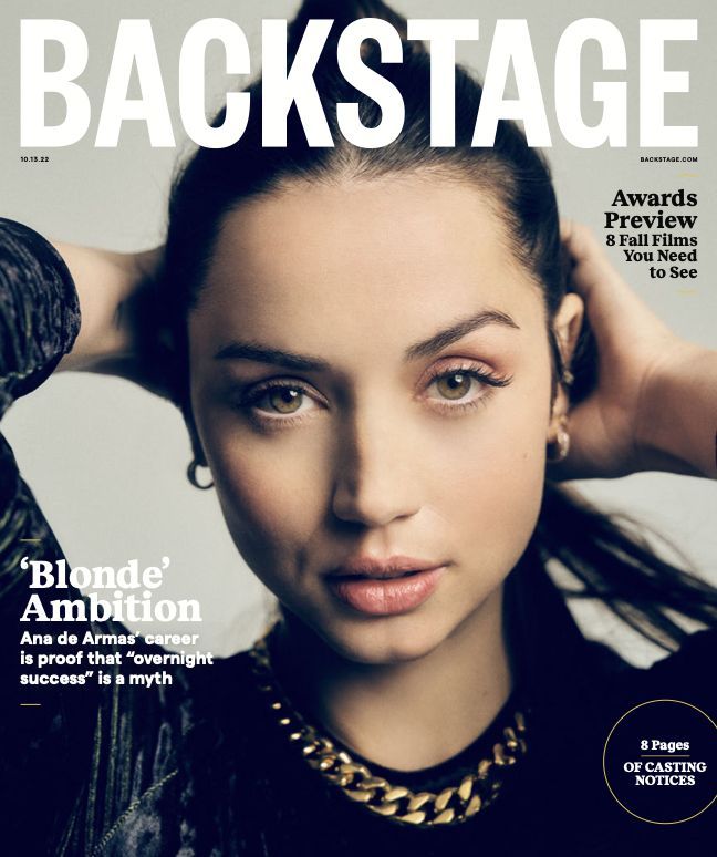 BACKSTAGE (USA) magazine side cover 13 October 2022