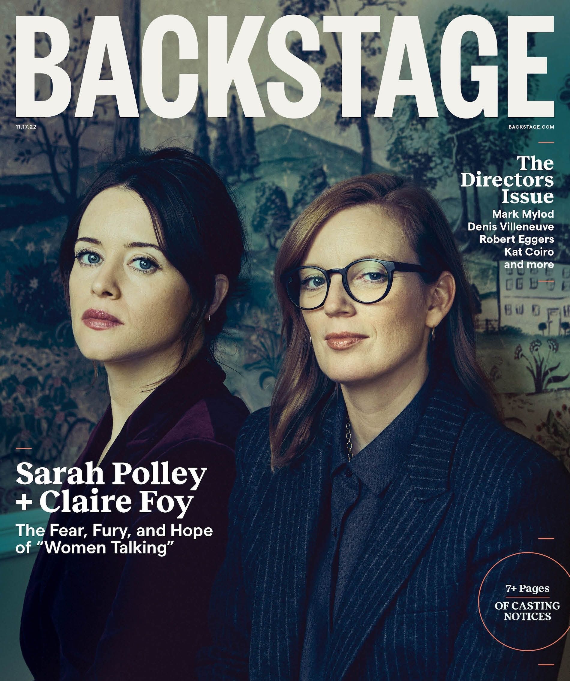 BACKSTAGE (USA) magazine side cover 17 November 2022