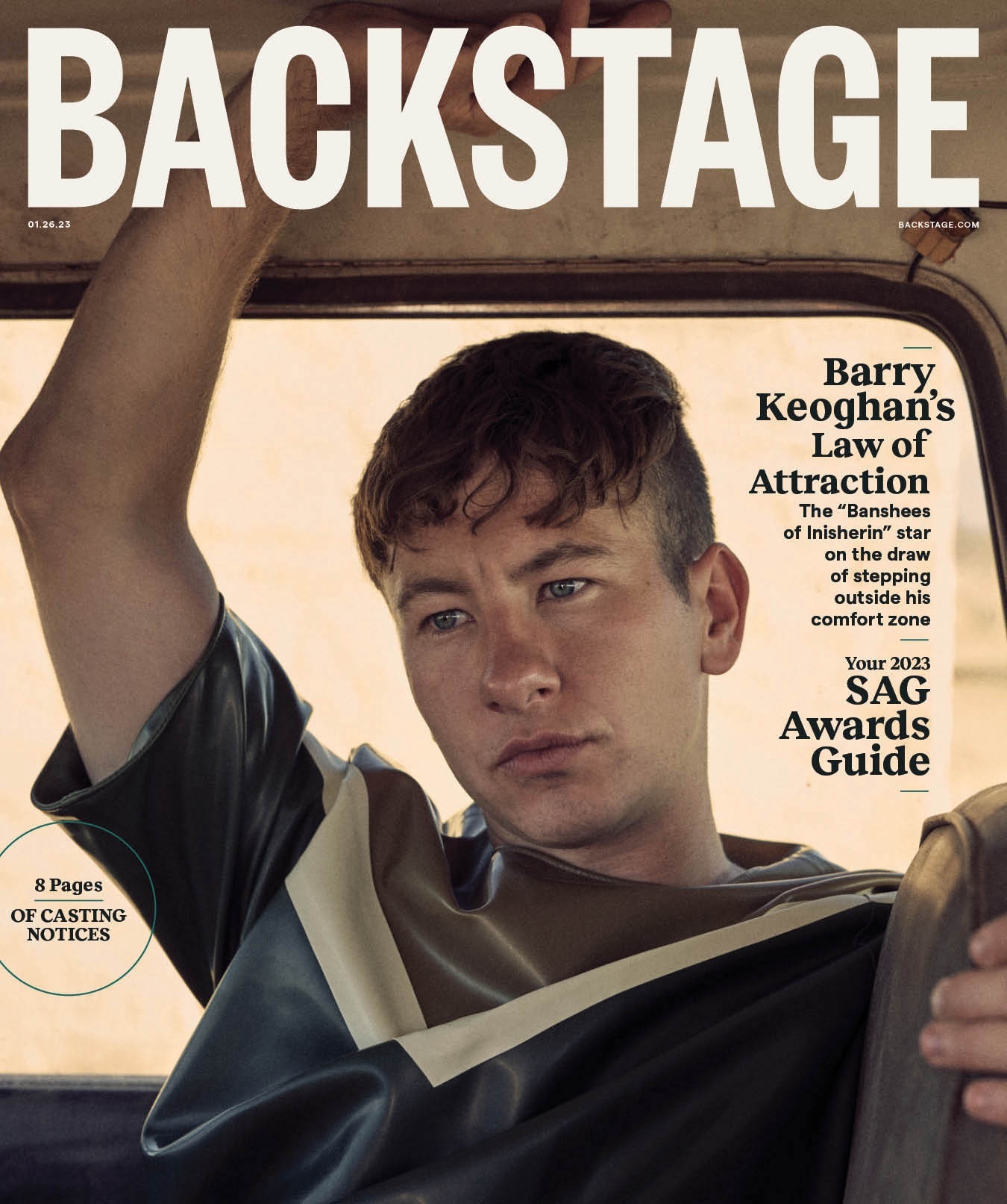 BACKSTAGE (USA) magazine side cover 26 January 2023