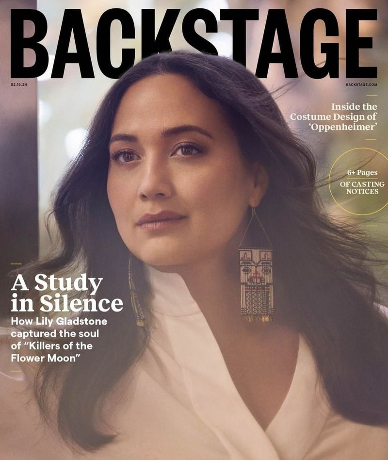 BACKSTAGE (USA) magazine side cover 15 February 2024