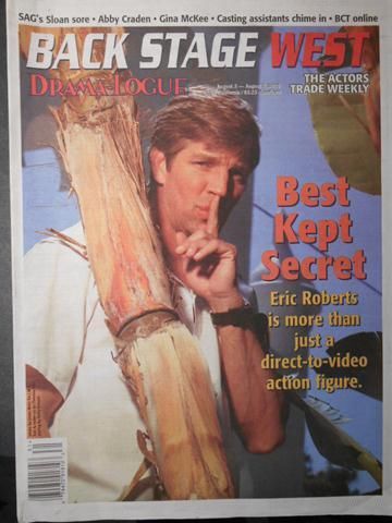 BACK STAGE WEST magazine side cover 3 August 2000