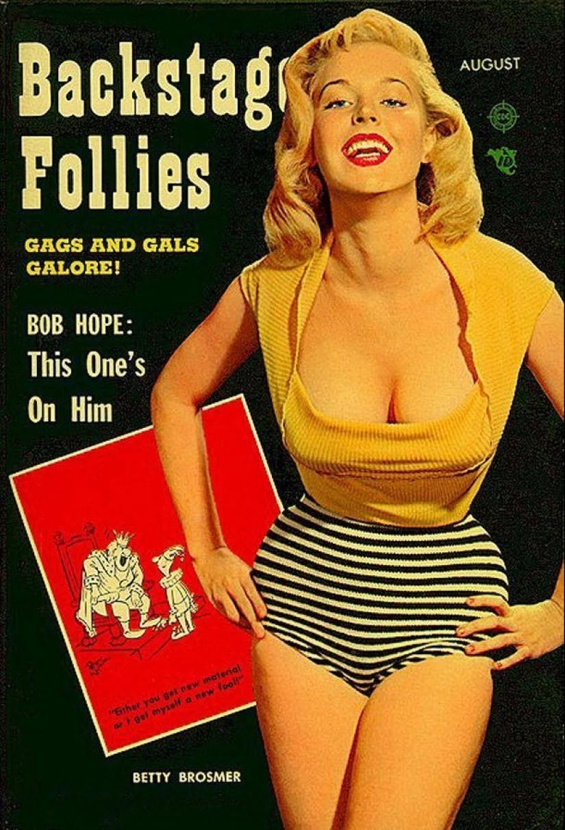 BACKSTAGE FOLLIES magazine side cover  August 1957