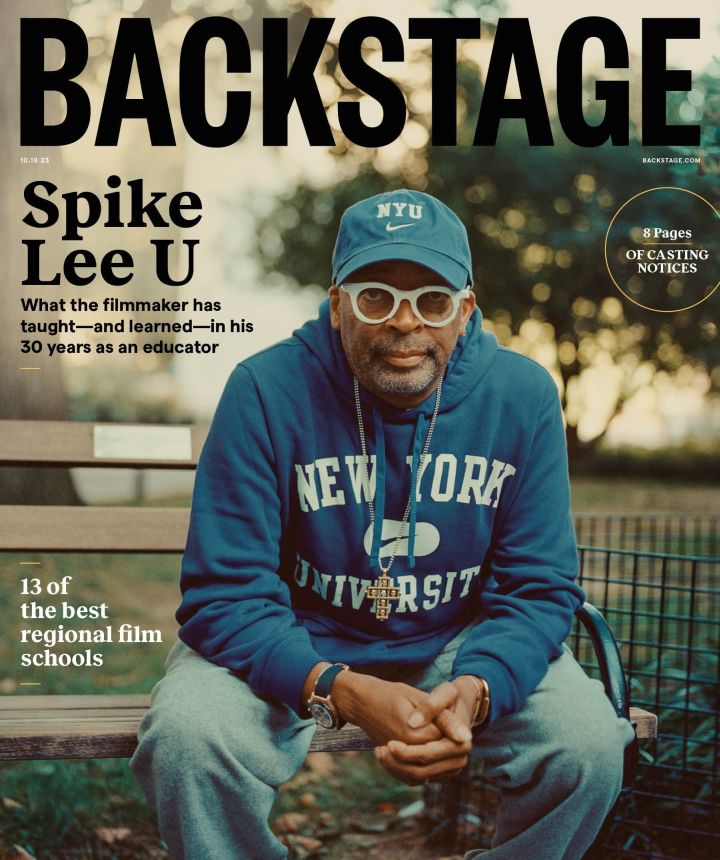 BACKSTAGE (USA) magazine side cover 19 October 2023