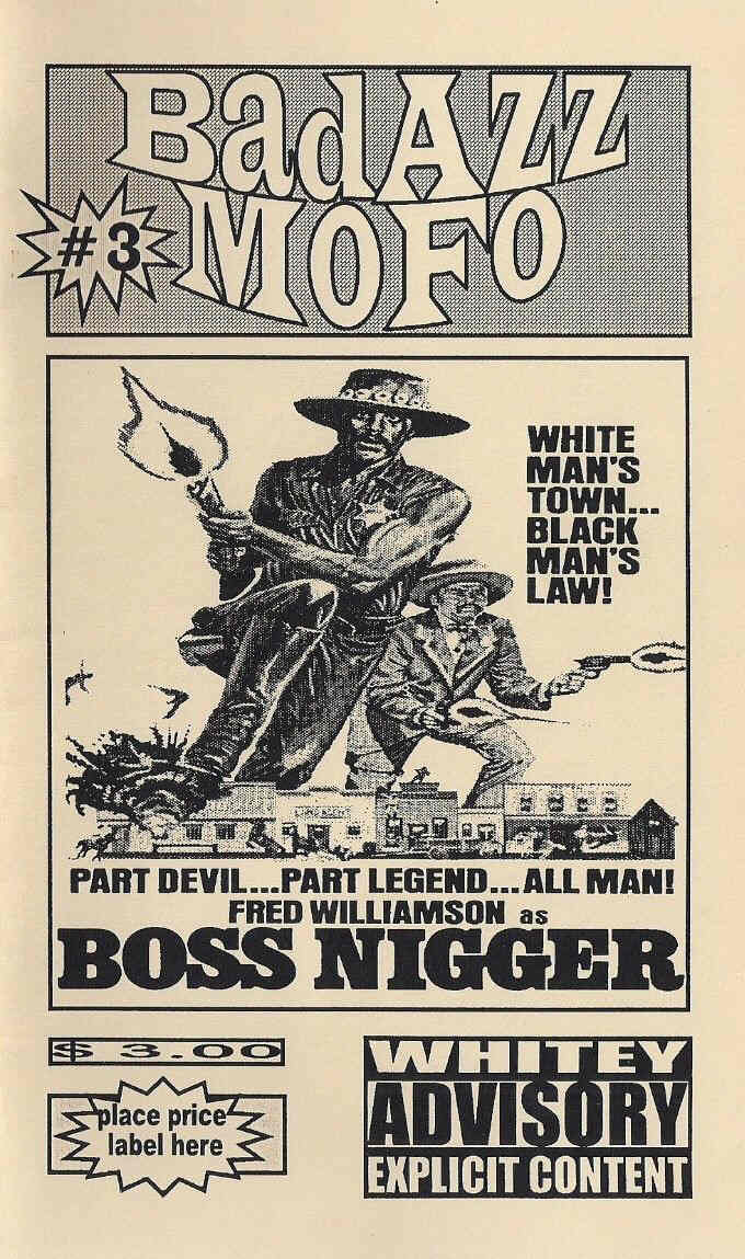 BAD AZZ MO FO magazine side cover Issue 3  Fanzine  1996