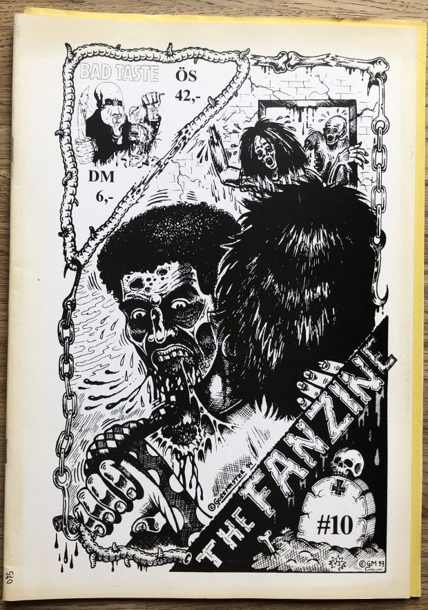 BAD TASTE magazine side cover Issue 10  December 1994